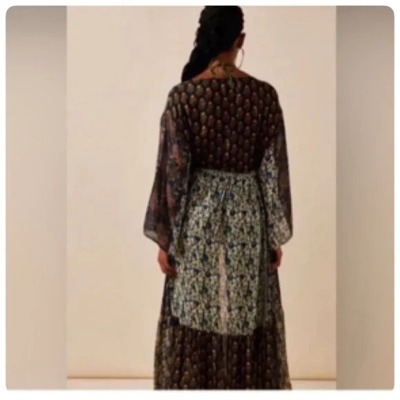 Free PEOPLE BOMBAY KIMONO ONE SIZE - Picture 5 of 16